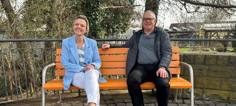 Ortsbügermeisterin Tanja Treiling und Bürgermeister Christian Sommer machen es deutlich: In Insheim ist kein Platz für Gewalt.