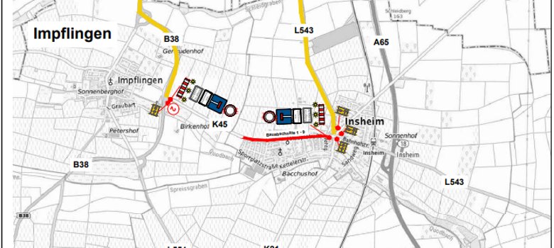 Umleitungsplan Überörtlich